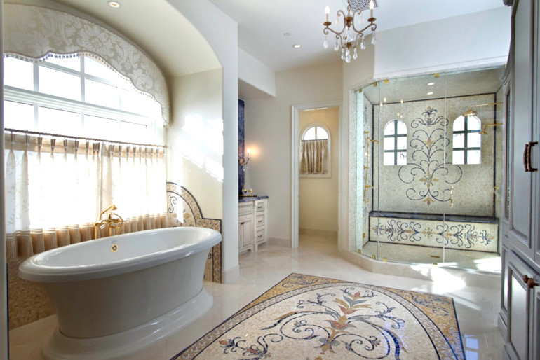 Bathroom-interior-with-glass-and-stone
